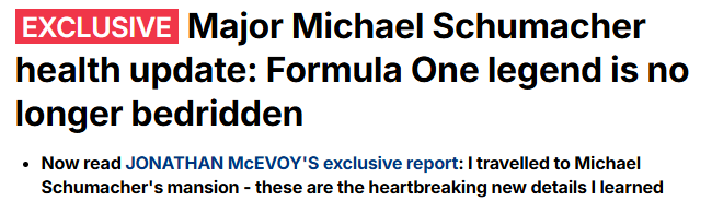 百家乐APP-13年了！英媒：车王舒马赫不再长期卧床 目前能借助轮椅活动